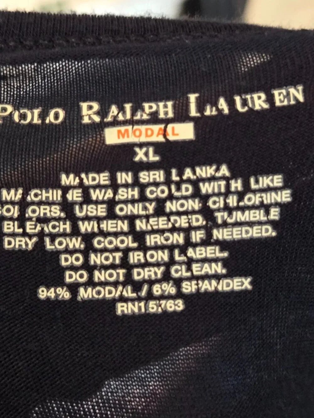 Polo Ralph Lauren Base Layer Long Sleeve Shirt Men XL Navy Blue Old Money Preppy